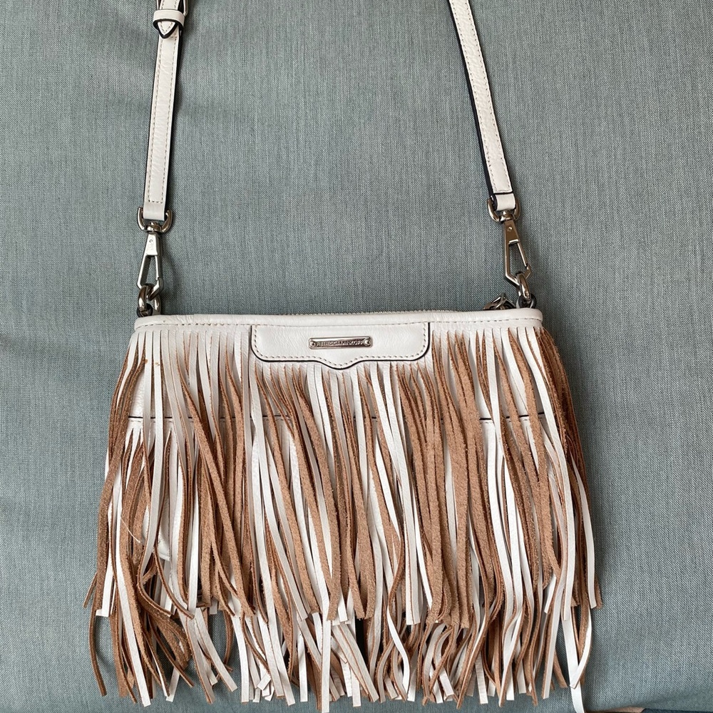 FINN LEATHER FRINGE CROSSBODY BAG, WHITE